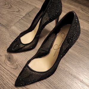 Jessica Simpson  black high heels size 7